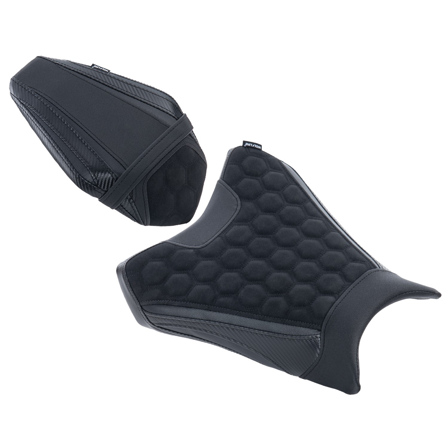 WOLFLINE Rider & Passenger Seat Set for Kawasaki ZX-6R 2019-2025 Comfort Cushion