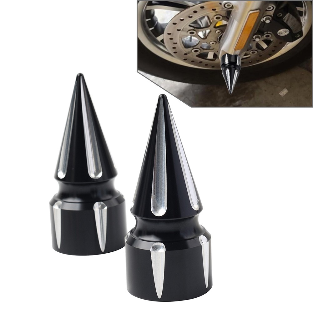 Front Axle Cap Nut Cover 3.6″ Inch Fits Harley Softail 07+ Dyna 08+ Street