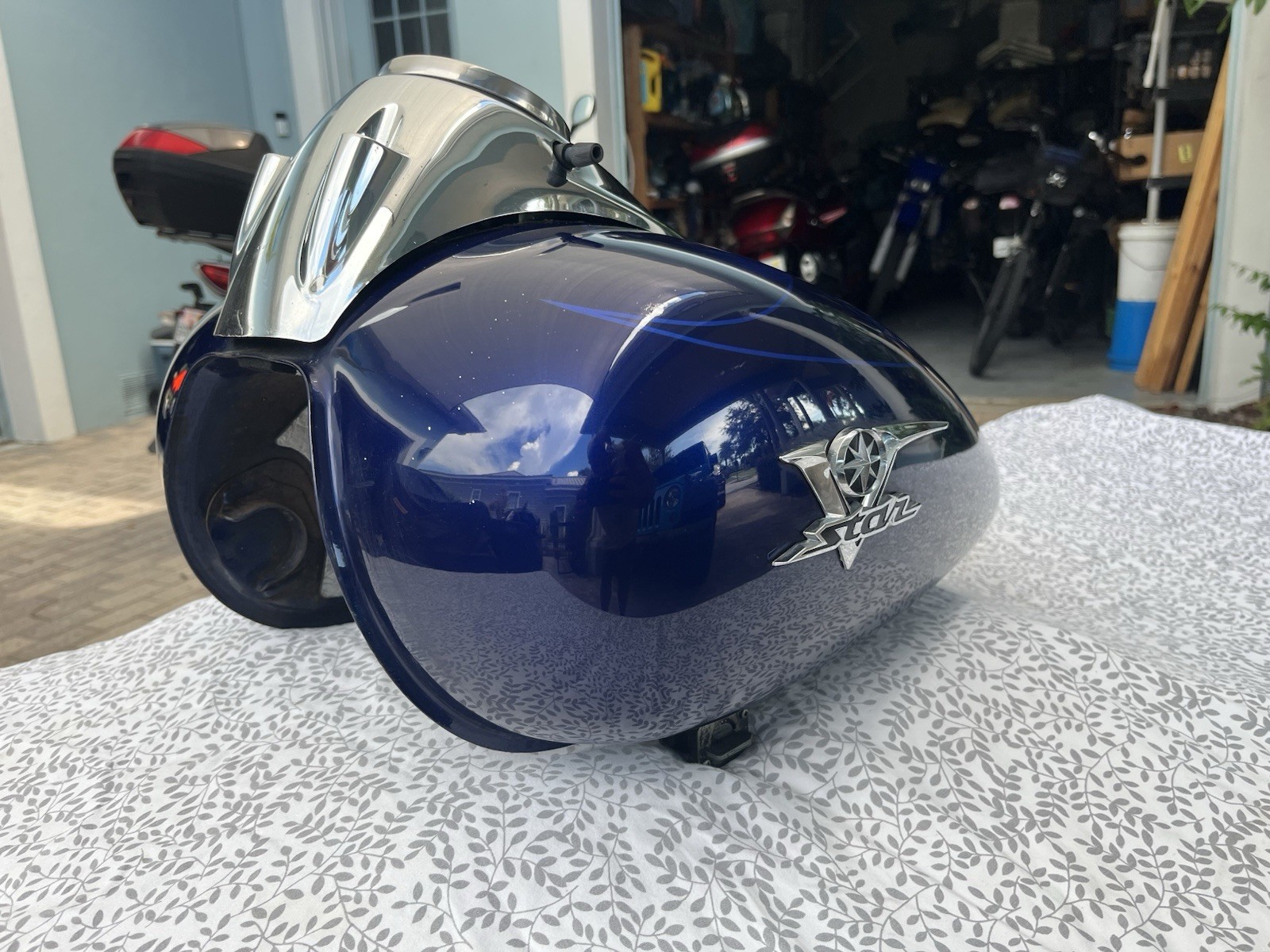 Yamaha OEM V-Star VStar XVS 650 XVS650 Gas Fuel Tank Petrol NO LEAKS/RUST VIDEO