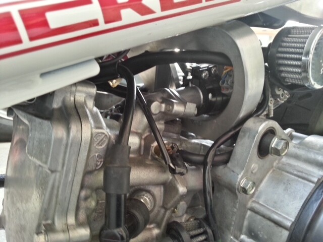 TRS FRAME EXTENSION MOUNT FOR FATTY RIM USING STOCK RUCKUS MOTOR