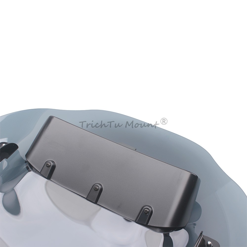 Smoke Windshield Vented Windscreen Mount Set For Harley Road King Special FLHRXS