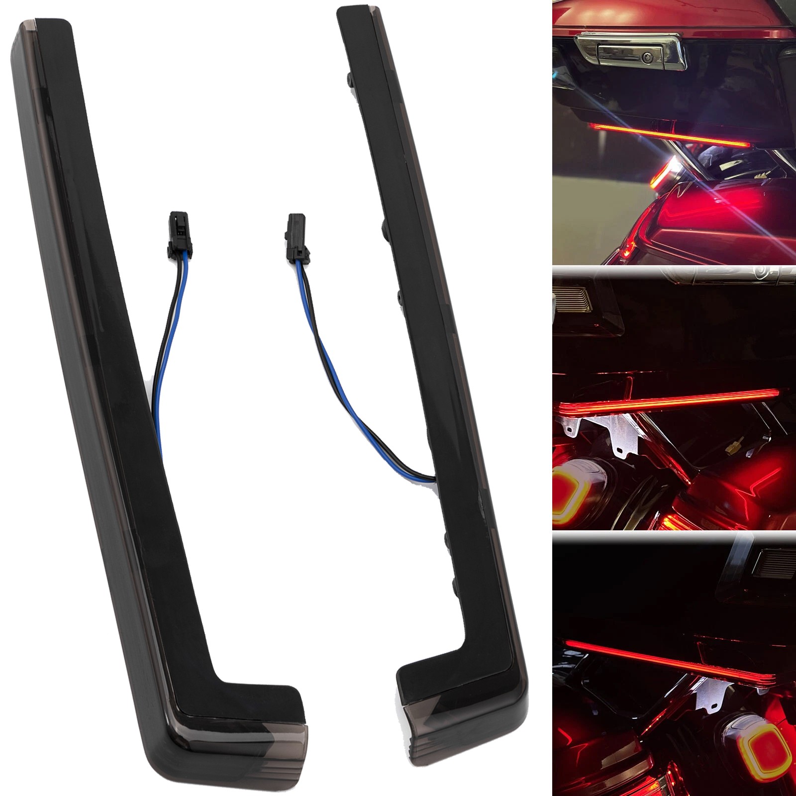 Pack Accent Side Marker Panel LED Light Fit For Harley Touring Road King 06-up