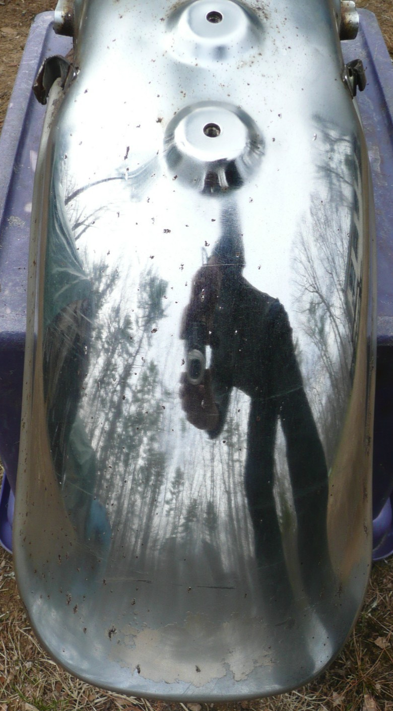 Kawasaki KZ750 B – Rear Fender – Both Parts – Plastic and Metal