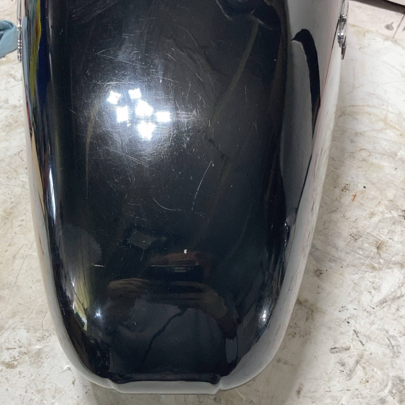 98-03 Harley Sportster XL 883 1200 OEM Fuel Tank Reservoir Vivid Black SM DENT