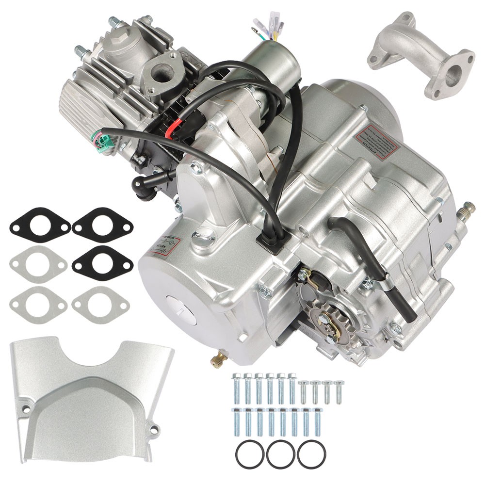 For ATV 125cc 4 stroke Engine Motor 3-Speed Semi Auto w/ Reverse Electric Start