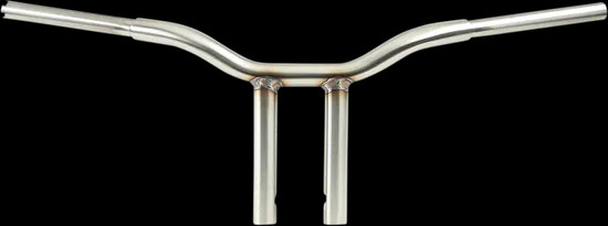LA 1.25in Kage Fighter Straight Riser Handlebar 10in Rise Fat Bob S 114 18-20