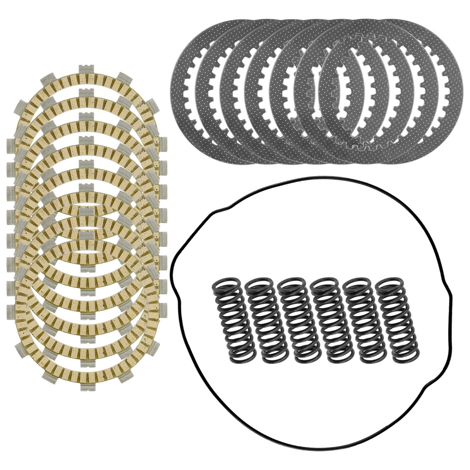 Clutch Friction Steel Plates Springs O-Ring Kit for Yamaha YZ450F FX 2018 – 2023