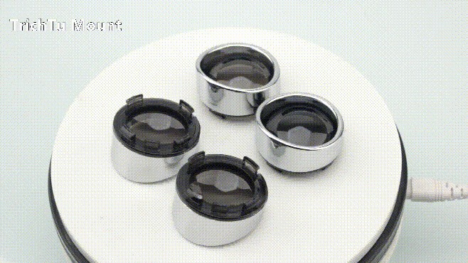 4PCS Smoke Turn Signal Light Lens Cover Chrome Bezel Visor For Harley Softail US