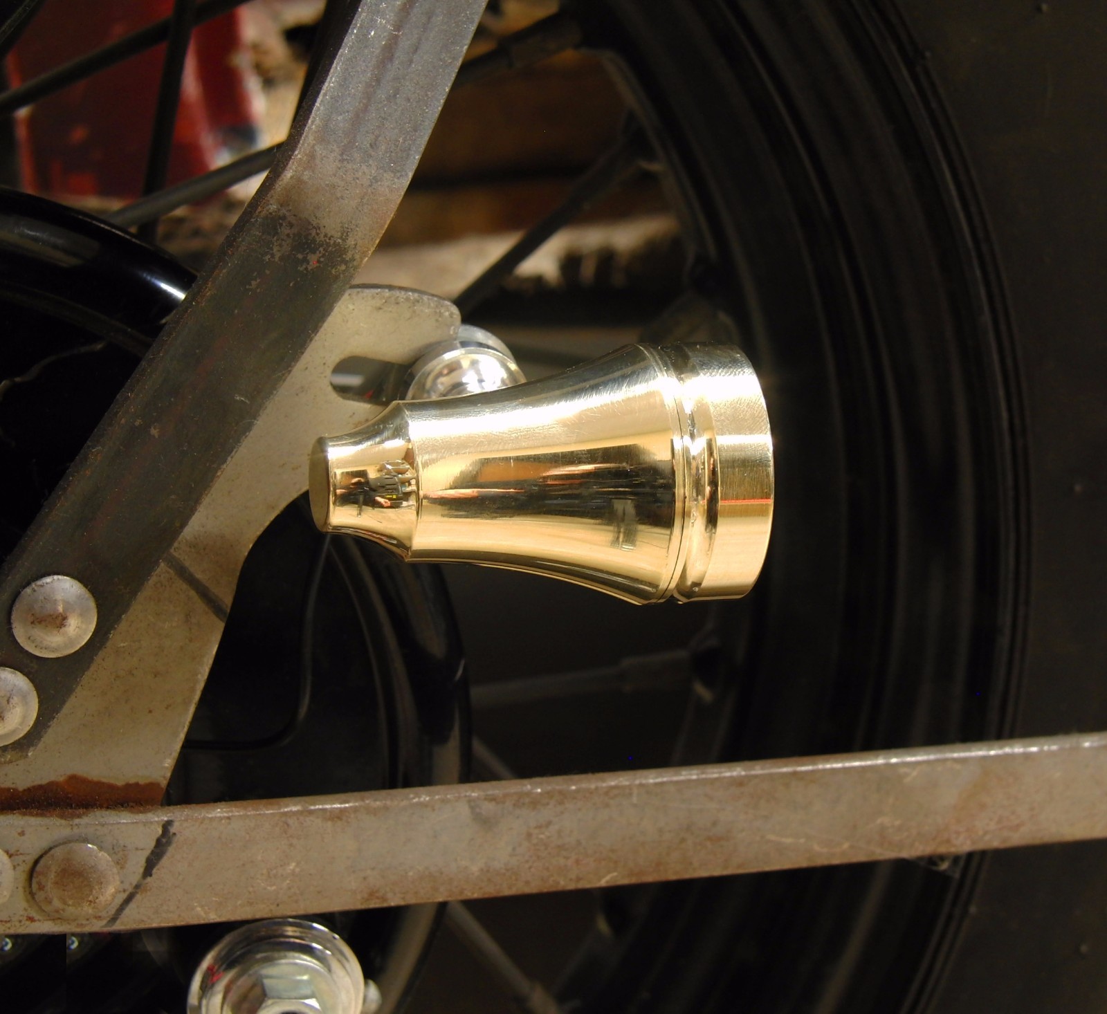 WHISKEY SOLID BRASS & ALLOY TURN SIGNAL LIGHTS 2-LED PR HARLEY BOBBER CAFE RACER