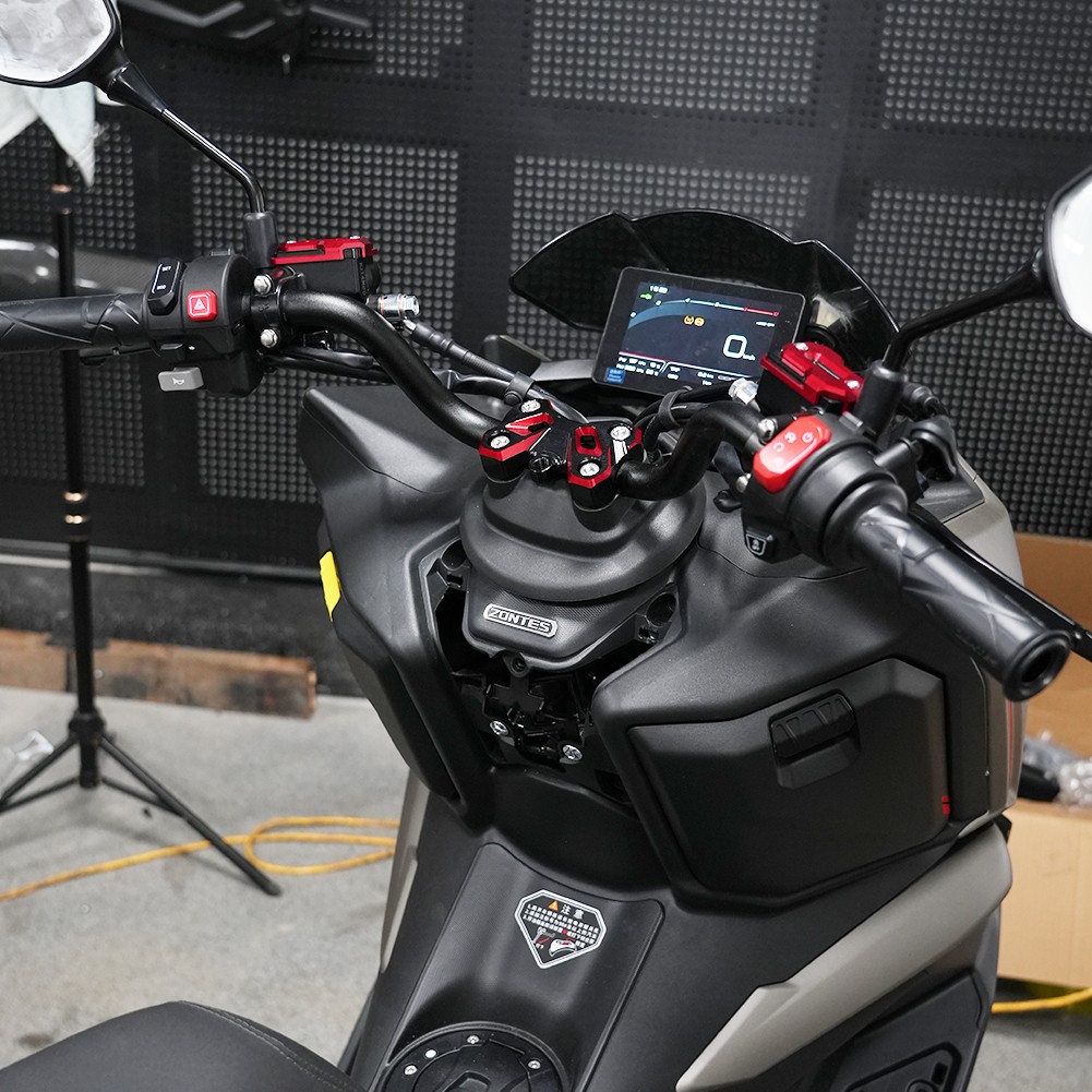 AOTWTR For ZONTES 150X Motorcycle CNC Handlebar Riser Mount Clamp Top Cover