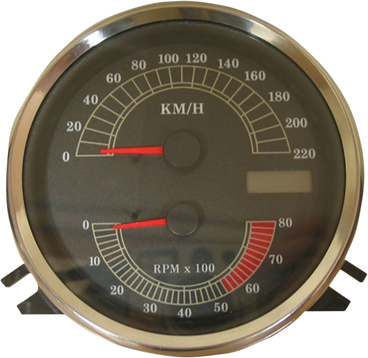 Drag Specialties Electronic KM/H Speedo & Tachometer fits 1996-03 Harley Softail