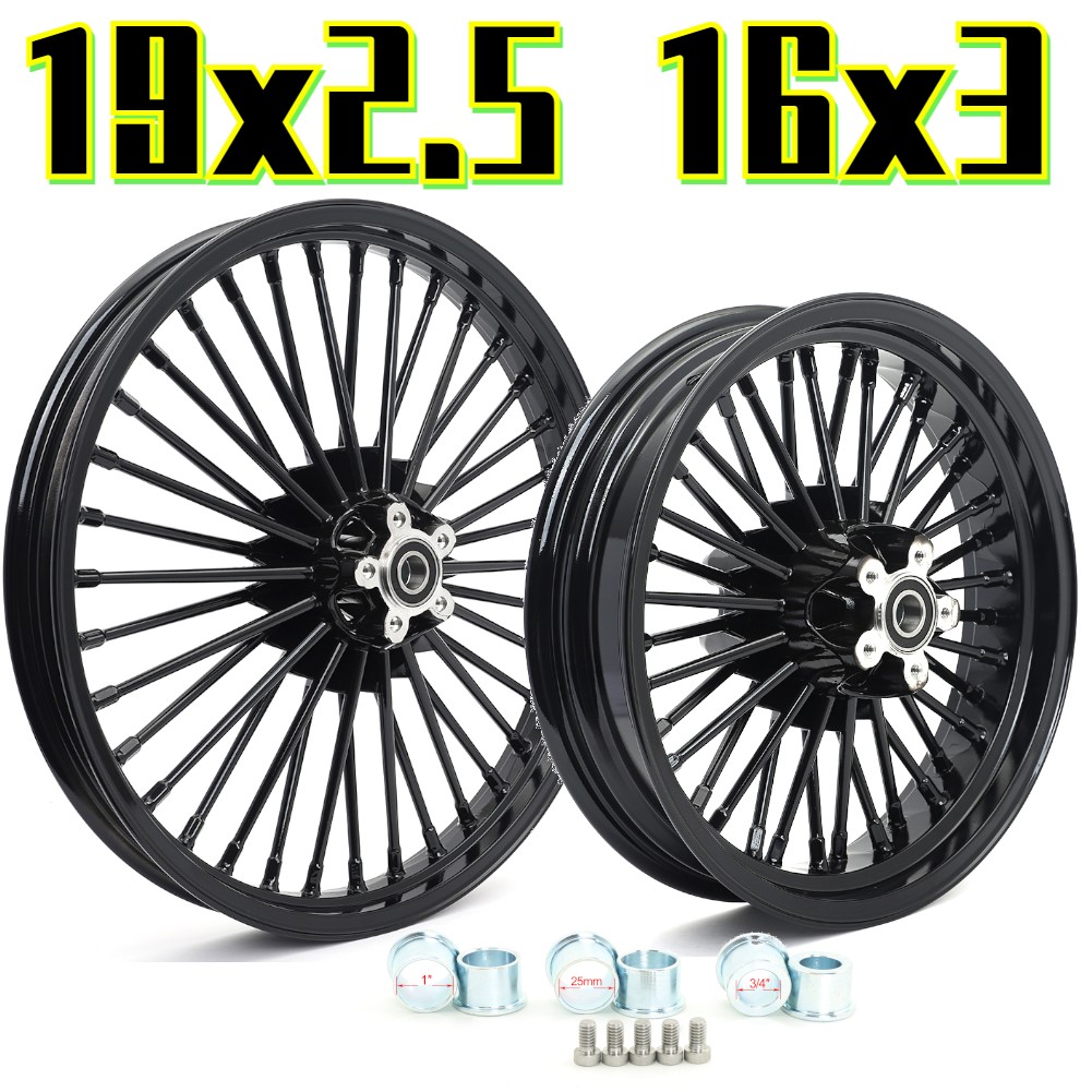19×2.5 16X3 Fat Spoke Wheels Rims for Harley Softail Heritage classic Fatboy