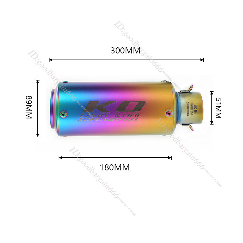 For Ducati Monster 821 1200 2019-2023 Exhaust Tips Mid Link Pipe 51mm Mufflers