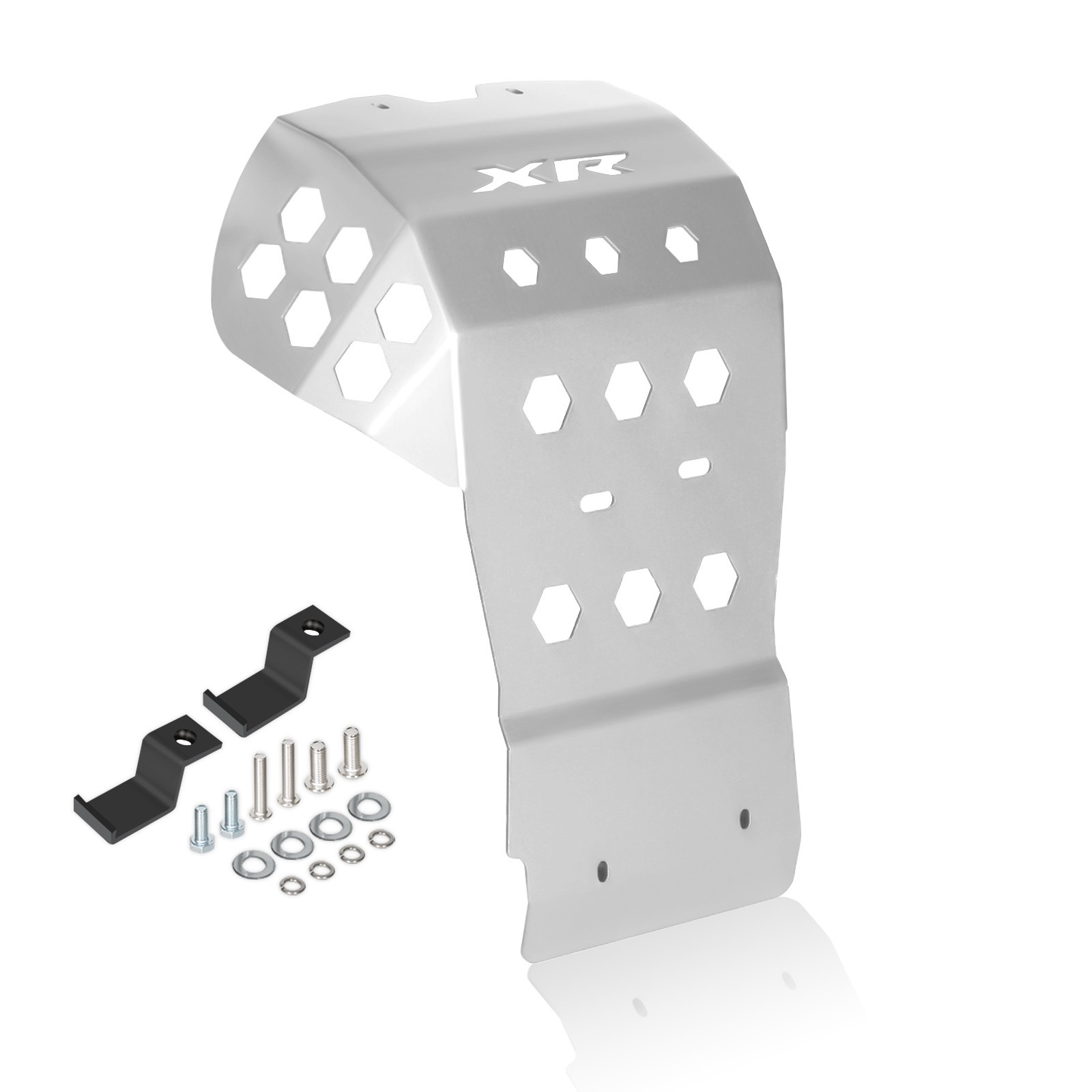SILVER XR650R Skid Plate Under Bash Cover Guard For Honda XR 650R 2000-2007