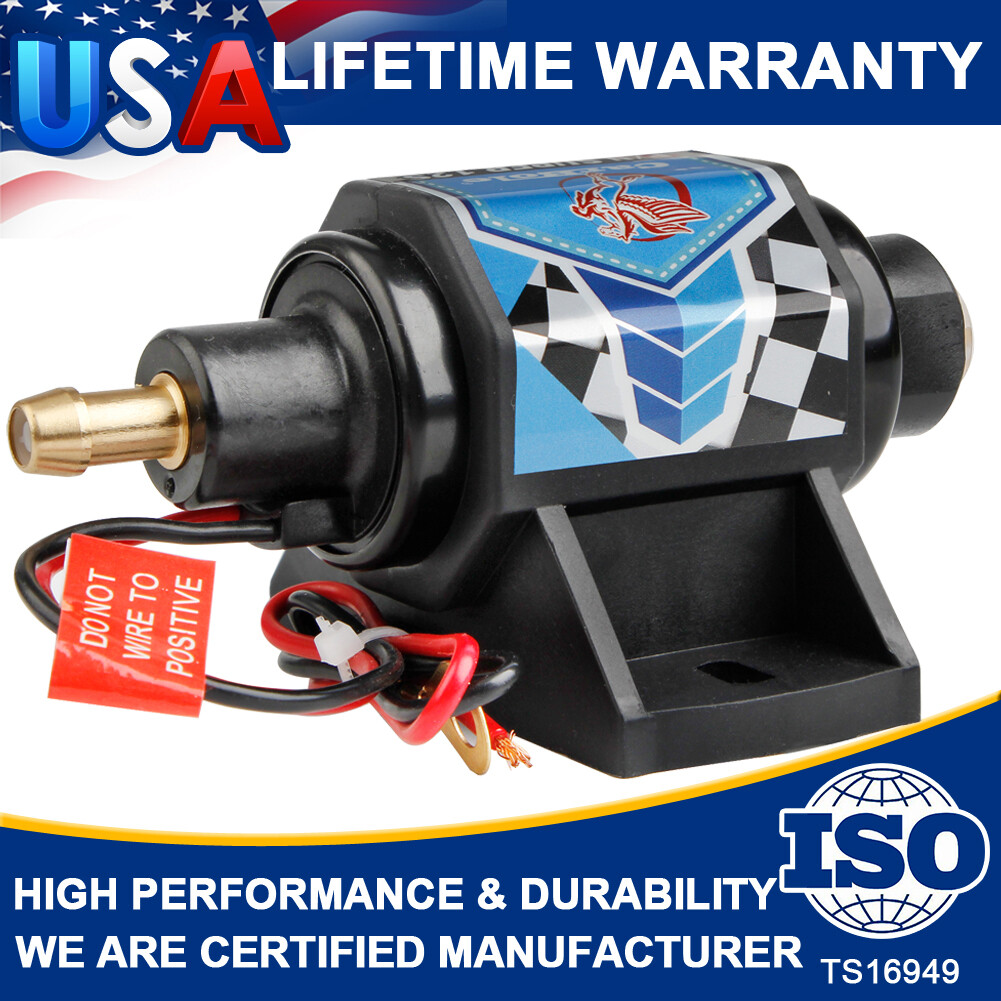 Universal Advanced Electric Fuel Pump 12V Gas Diesel Inline Pump 35GPH 5-9PSI US