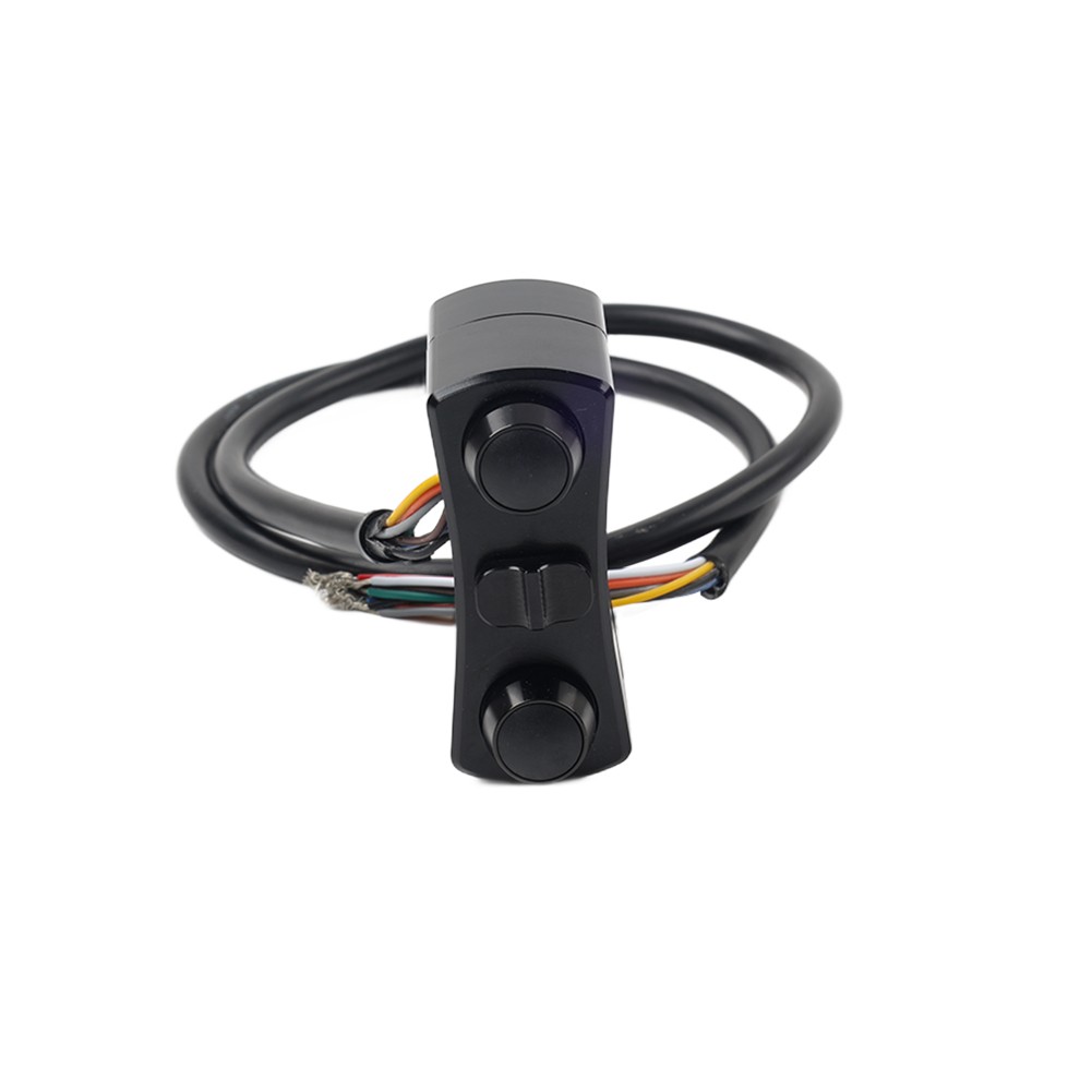 1″ Handlebar Control Switch Horn Turn Signal Light Black Fit For Harley Bobber