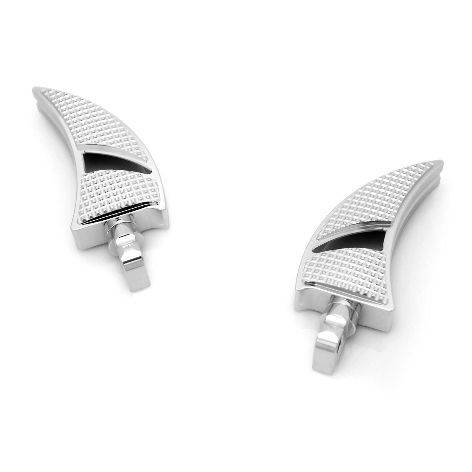 CNC chrome Highway Foot Peg rests For Harley touring Road King Softail Sportster