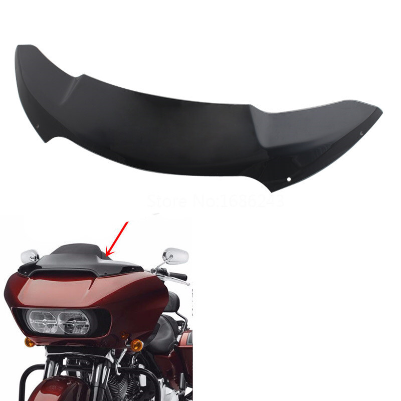 Black 4.5″ Windshield Windscreen For Harley Road Glide FLTRUSE FLTRXS 2015-2021