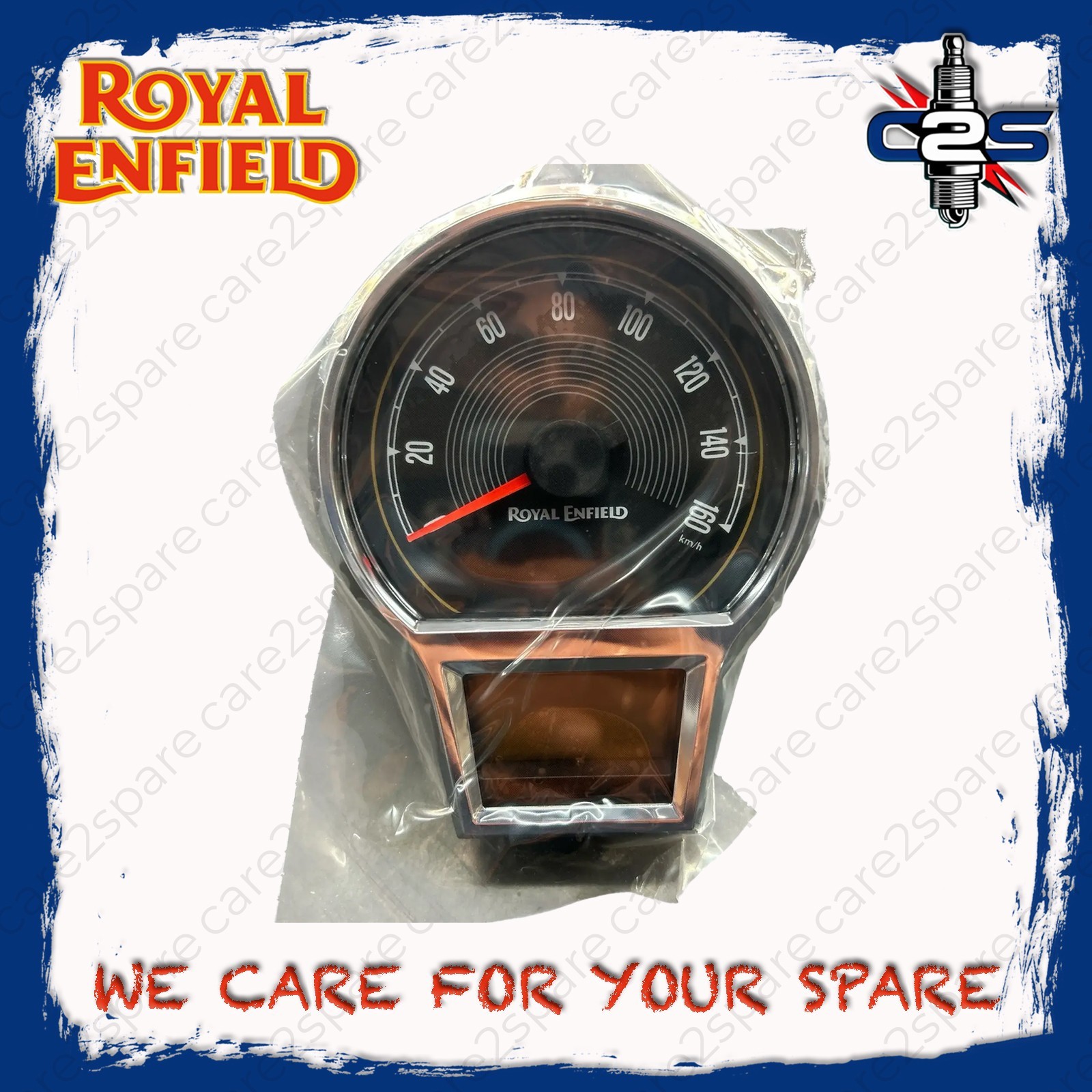 Instrument Cluster KMPH Single Scale for Royal ENfield New Classic Reborn 350