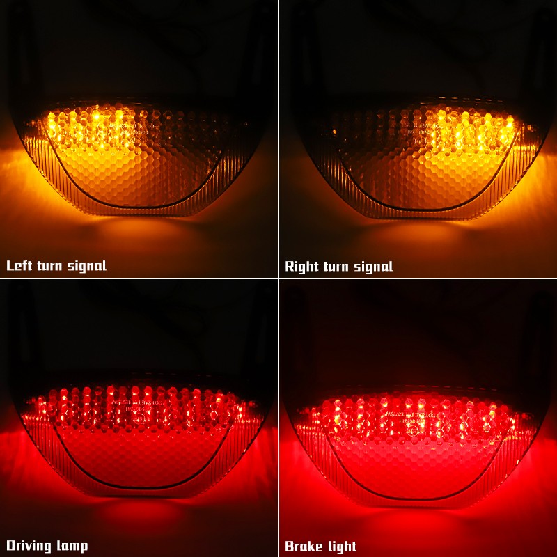 Integrated LED Tail Light Brake Turn Signal For Honda CBR600RR CBR 600RR 2007-12