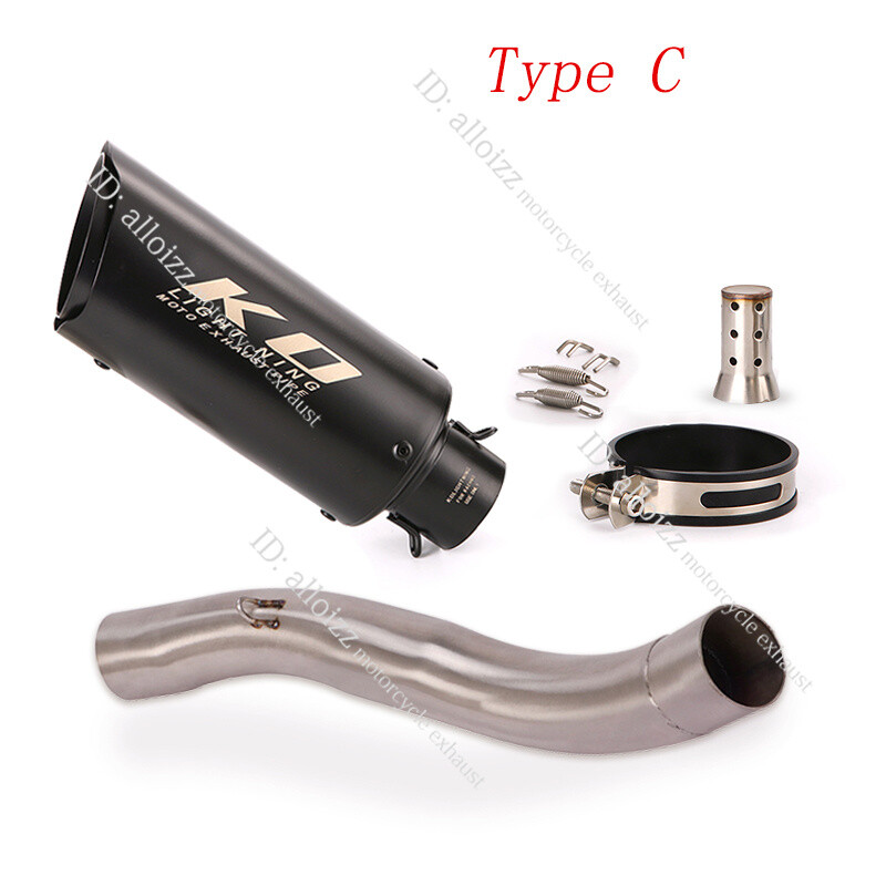 Ducati MONSTER 797 SCRAMBLER ICON Exhaust Mid Link Pipe Slip On 51mm Muffler Tip