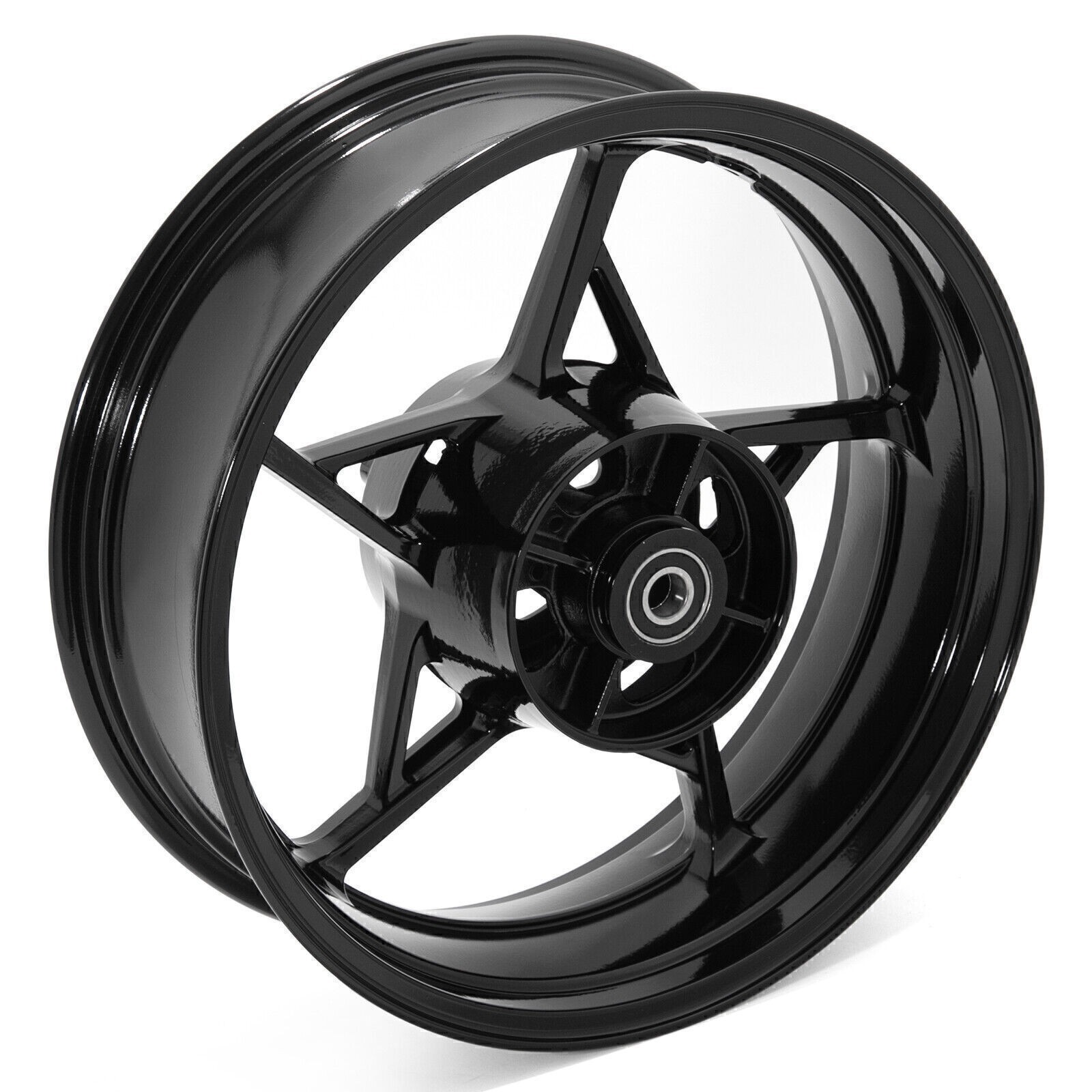 Aluminum 17″x5.5″ Black Tubeless Rear Wheel Rim Z900 17-24 ZR900SE For Kawasaki