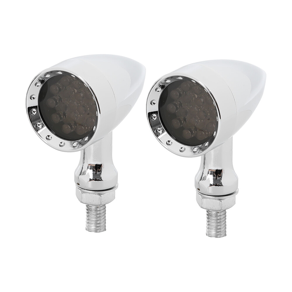 For Yamaha V Star 650 950 Chrome LED Blinker Brake Turn Signals Running Lights