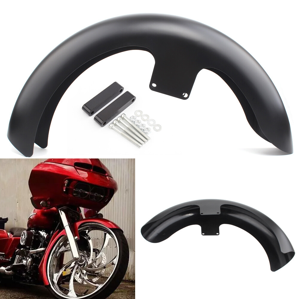 Matt Black 21 inch Wrap Around Front Fender Fits For Harley Bagger Street Glide
