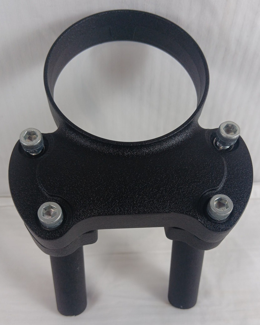 HARLEY 22-24 LOW RIDER S-ST 5 IN WRINKLE BLACK RISERS W/ SPEEDO GAUGE HOUSING
