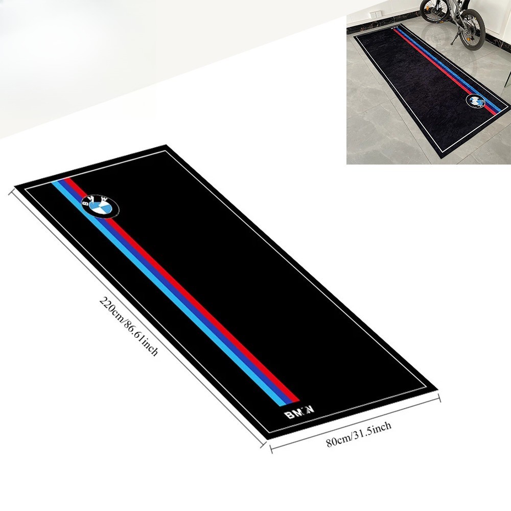 Motorcycle Workshop Carpet Showroom Garage Factory Floor Mat For BMW M sports