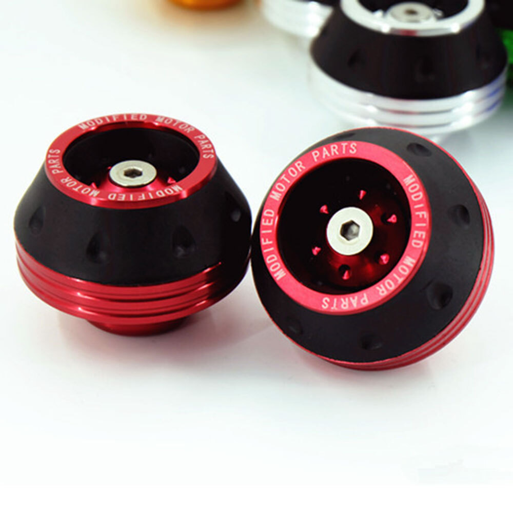 2PCS Motorcycle Crash Protector Motorbike Motocross Tire Frame Slider multicolor