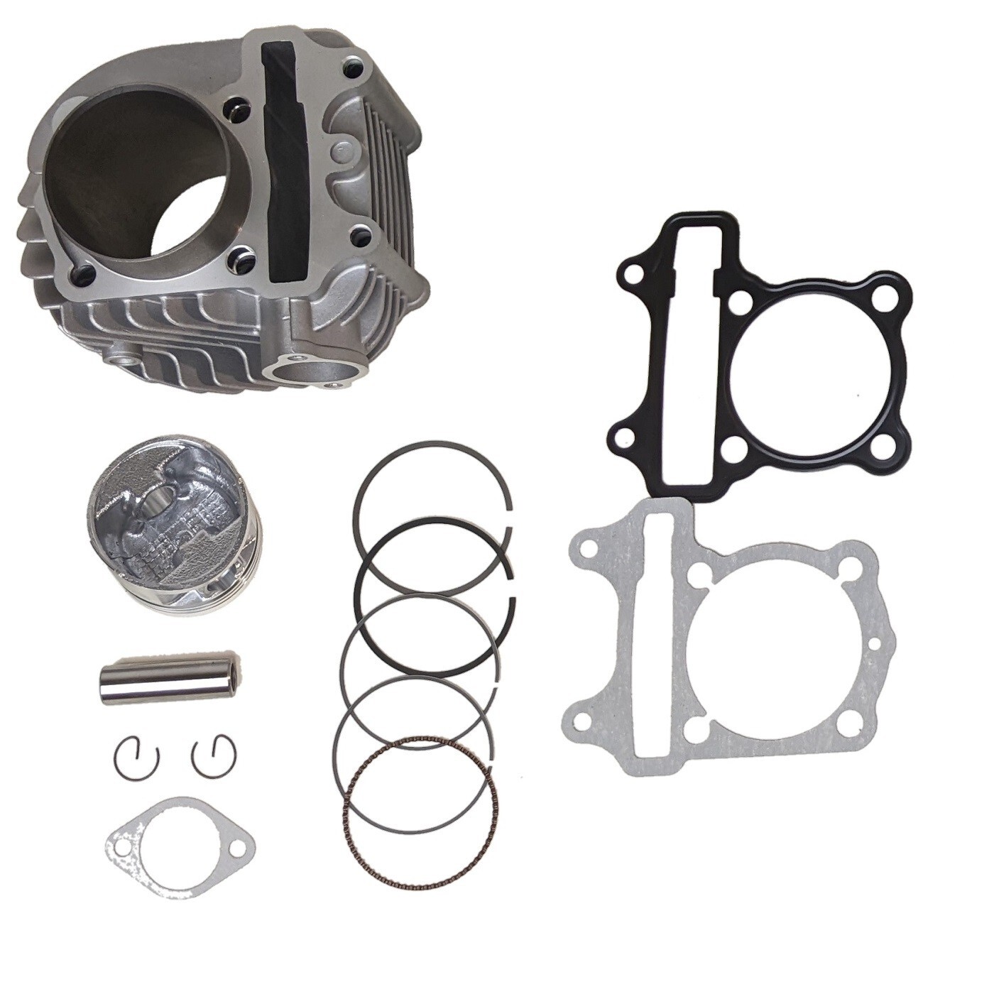 61mm Cylinder Head with Piston Rings Kit for GY6 170cc-200cc Scooter E# LF161QMK