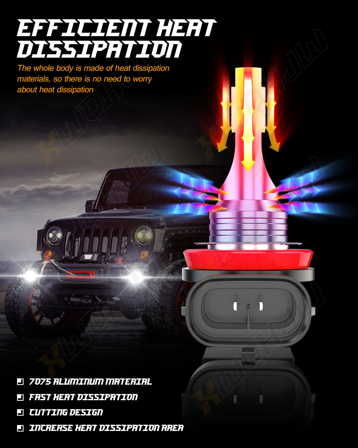 For Polaris Slingshot S SL SLR LE Center 6000K White LED Headlight Kit Bulbs