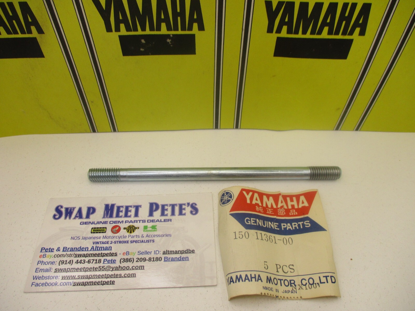 Yamaha TD1 YDS2 YDS3 YDT1 YD3 NOS OEM Cylinder Holding Stud Bolt # 150-11361-00