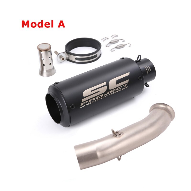 Modified Muffler Exhaust Pipe Black Slip on for DUKE 390 RC390 125 250 2017-2020