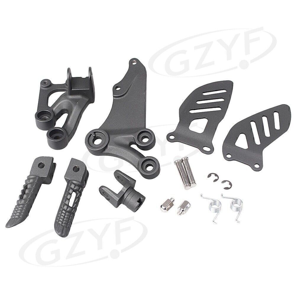 Fit Suzuki GSXR600/750 2006-2010 Abrasive Front Footrest Assembly Kit +Foot Pegs