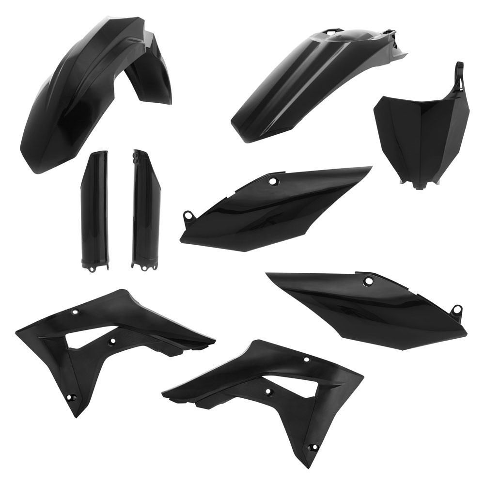 Acerbis Full Plastic Kit Black For Honda CRF450RX 2017-2018
