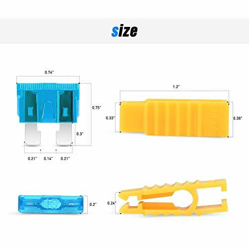 10Pack Nilight inLine Fuse Holder with 120pcs Fuse 5A/7.5A/10A/15A/20A/25A/30A