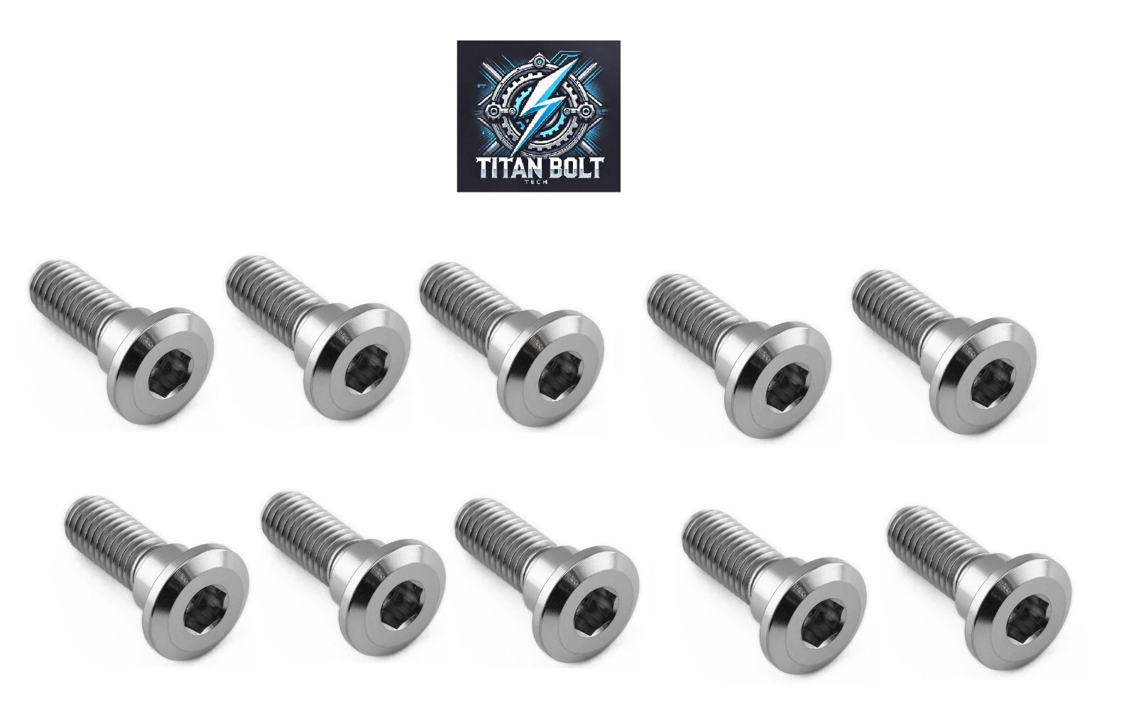 10 Titanium Front Brake Disc Rotor Mounting Bolts for Suzuki Hayabusa 2008-2020