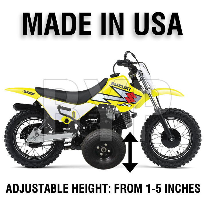 Adjustable Height Suzuki JR50 KIDS YOUTH TRAINING WHEELS Suzuki JR 50