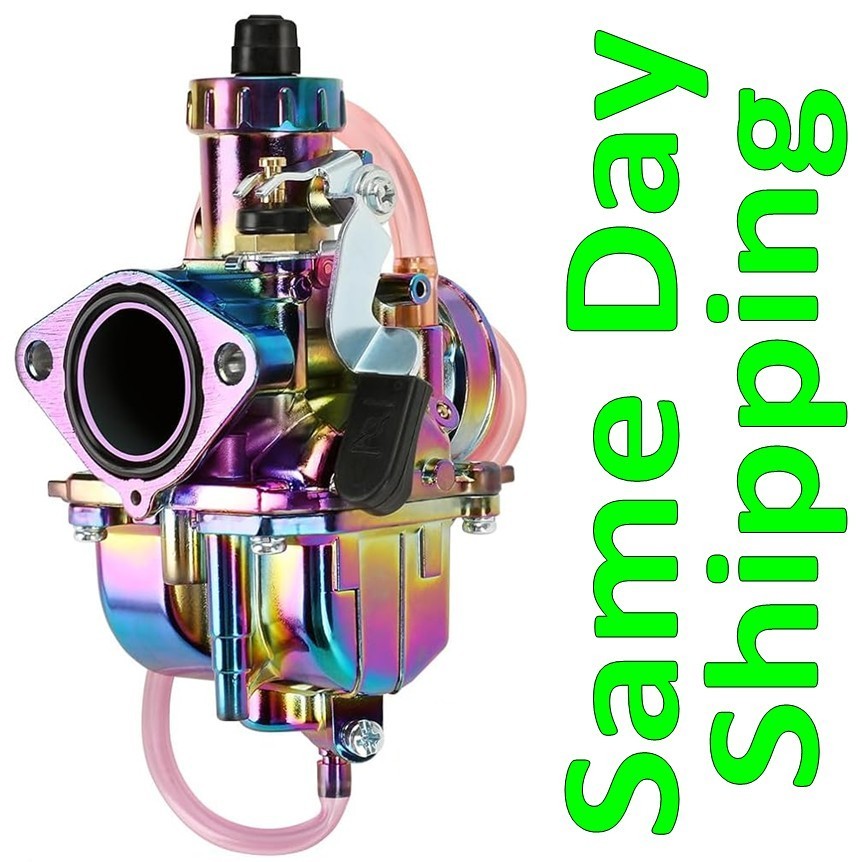 VM22 Carburetor Carb Throttle Cable Jet Kit *RAINBOW FINISH* Predator Coleman +
