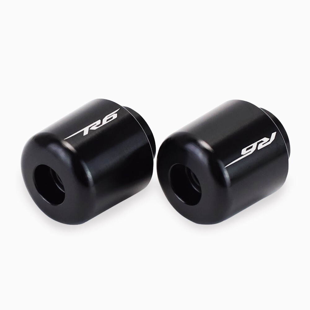 Hand Grips Handlebar Bar Ends Cap For YAMAHA YZF R6 YZFR6 YZF-R6 2006-2020 Black